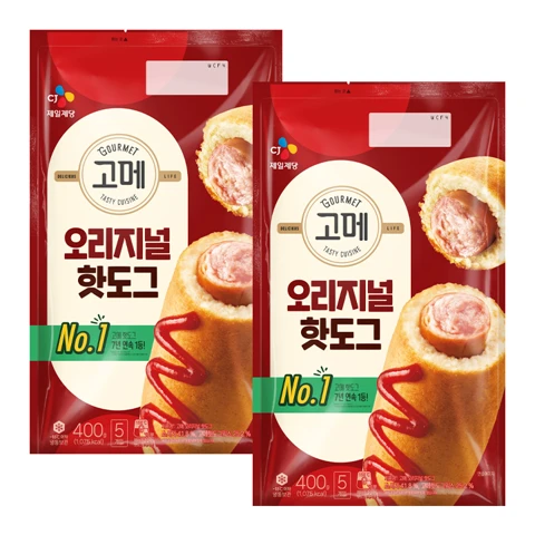 [첫구매전용] 고메 오리지널 핫도그 400gX2개