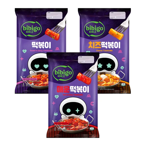 [우떠 에디션]비비고 떡볶이 360g+[우떠 에디션]비비고 매운떡볶이 360g+[우떠 에디션]비비고 치즈떡볶이 360g