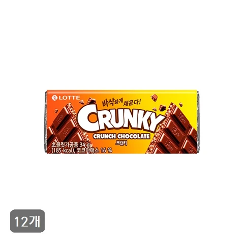 크런키 초콜렛 34gX12개