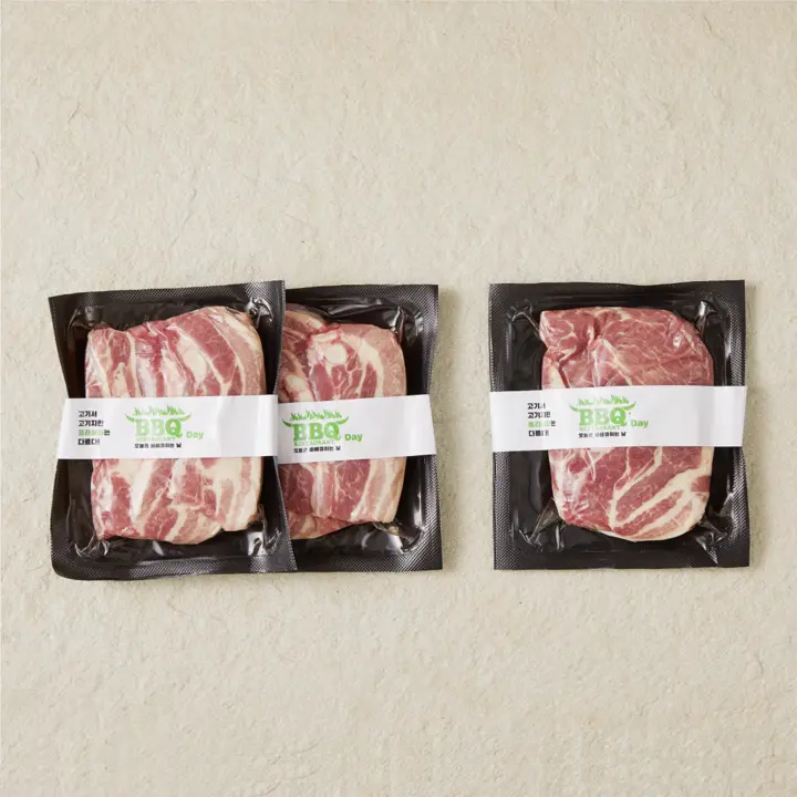 1등급 냉장삼겹목살구이세트 900g