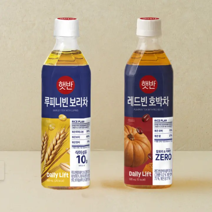 햇반 루피니빈보리차 500mlX24개+레드빈호박차 500mlX24개