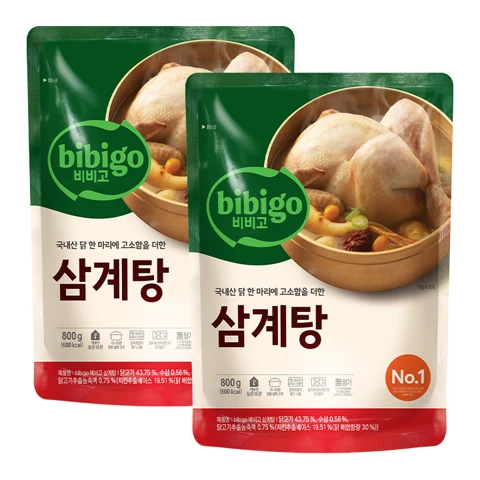 [300개한정]비비고 삼계탕 800g x 2개