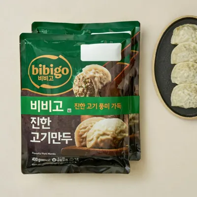 비비고 진한고기만두 400gX2개