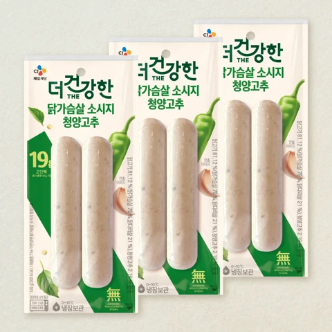 [3+3]더건강한 닭가슴살 소시지 청양고추 120g