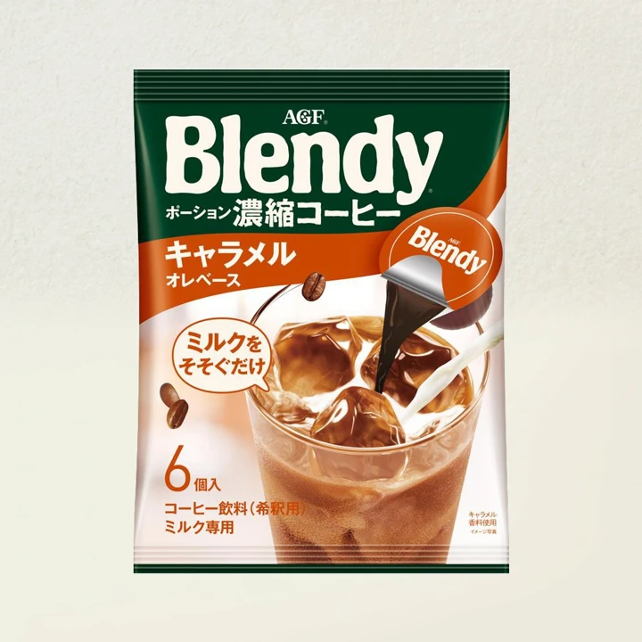아지노모토 포션커피 카라멜 라떼 6P 108g