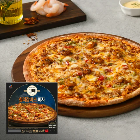 고메 칠리감바스피자 350g