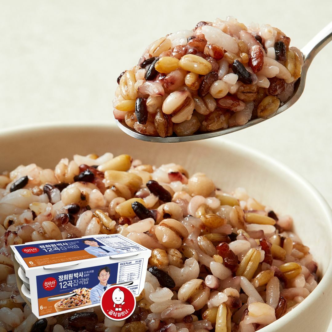 햇반 라이스플랜 12곡 잡곡밥 210gX6개