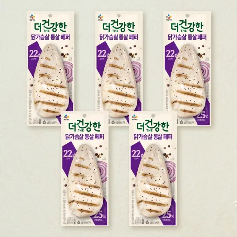 [5+5]더건강한 닭가슴살 통살 페퍼 100g