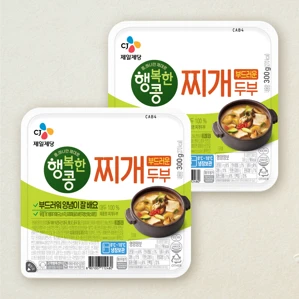 행복한콩 부드러운 찌개용 두부 300gX2개