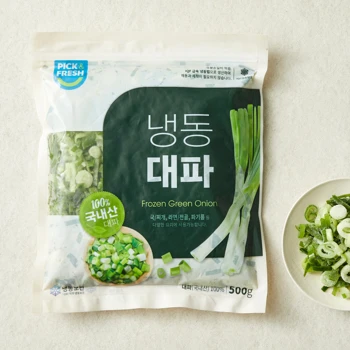 국산 냉동 대파 500g