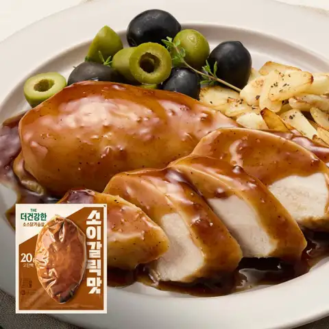 더건강한 소스 닭가슴살 소이갈릭맛 100g