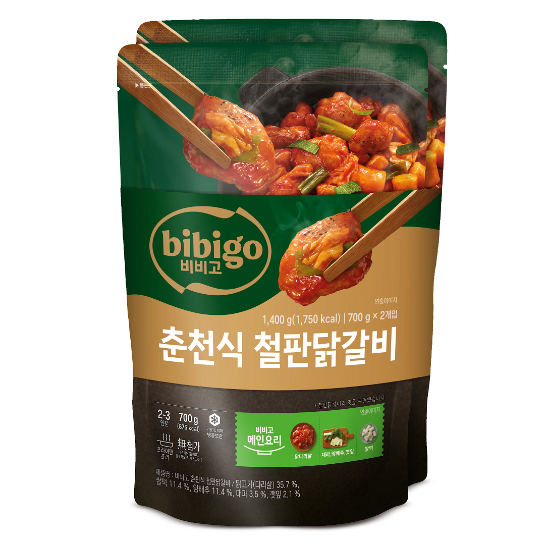 [일 100개 한정]비비고 춘천식철판닭갈비700gX2개