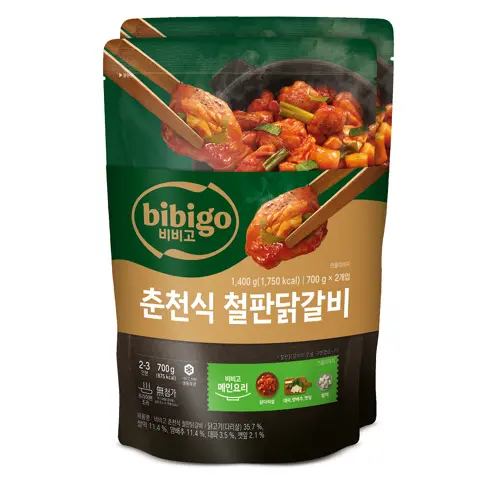 [일 100개 한정]비비고 춘천식철판닭갈비700gX2개