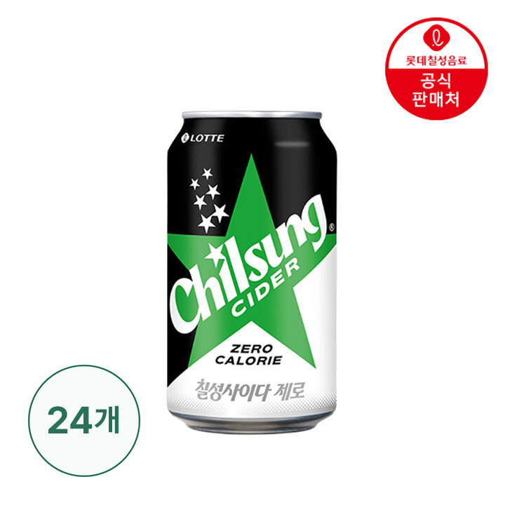 [행사]칠성사이다 제로 355ml X 24캔