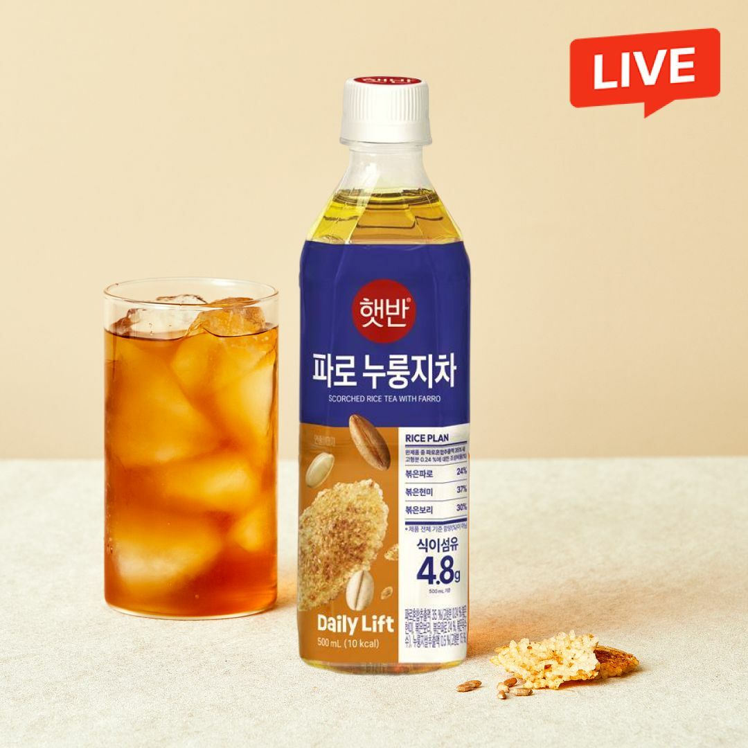 [CJ더마켓] [박스특가]햇반 파로 누룽지차 500mlX24개(1box)