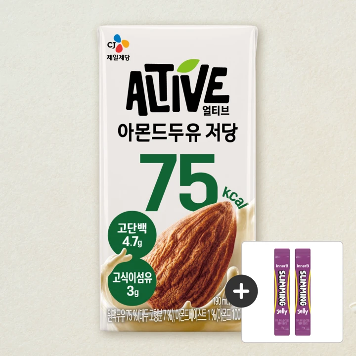 얼티브 아몬드두유저당 190mlX48개(2box)
