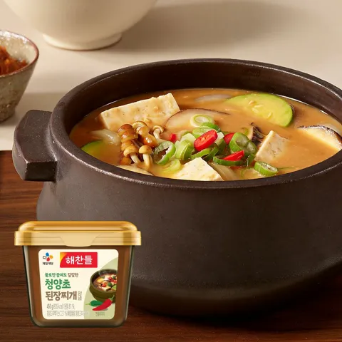 해찬들 물로만끓여도 칼칼한 청양초된장찌개양념 450g