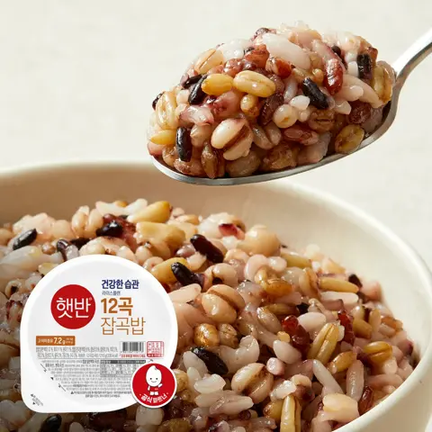 햇반 라이스플랜 12곡 잡곡밥 210g