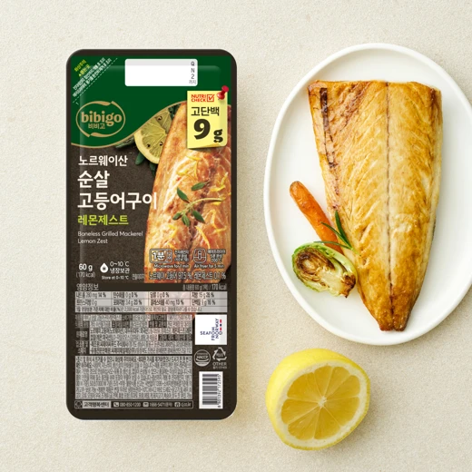 비비고 노르웨이산 순살고등어 레몬제스트 60g