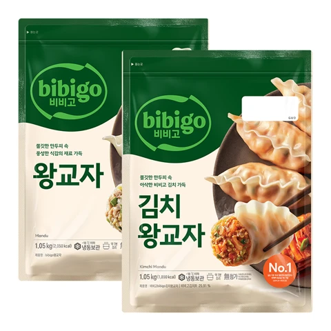 비비고 왕교자 1.05kg+비비고 김치왕교자 1.05kg