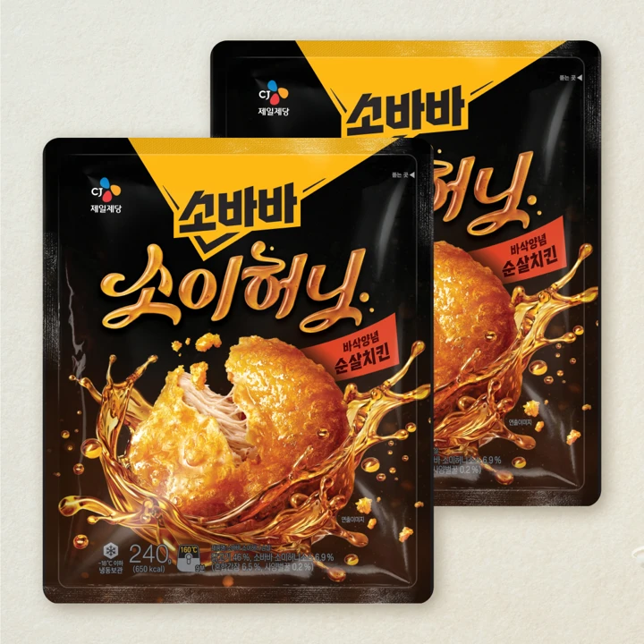 고메 소바바치킨 소이허니순살 240g, 2개