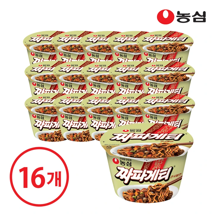 농심 짜파게티큰사발 16개(box)