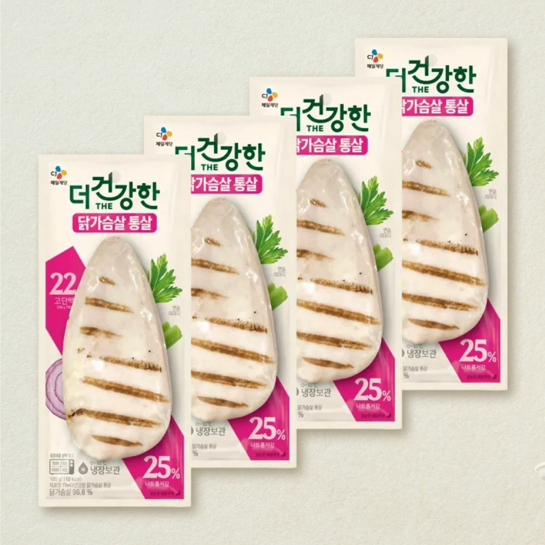 [첫구매전용] 더건강한 닭가슴살 통살100gX4개