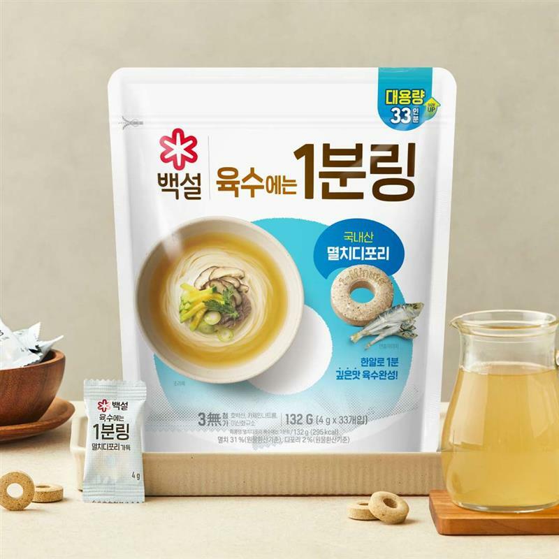 백설 멸치디포리 육수에는 1분링 132g