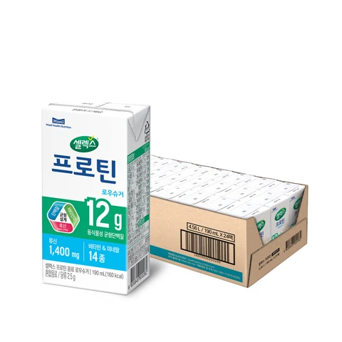 셀렉스 프로틴멸균음료로우슈거190mlx24입