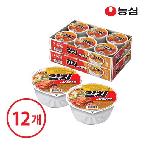 [행사]농심 김치 사발면 86gX12개