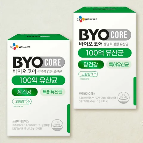 바이오코어 100억 유산균 30포(1개월)X2개
