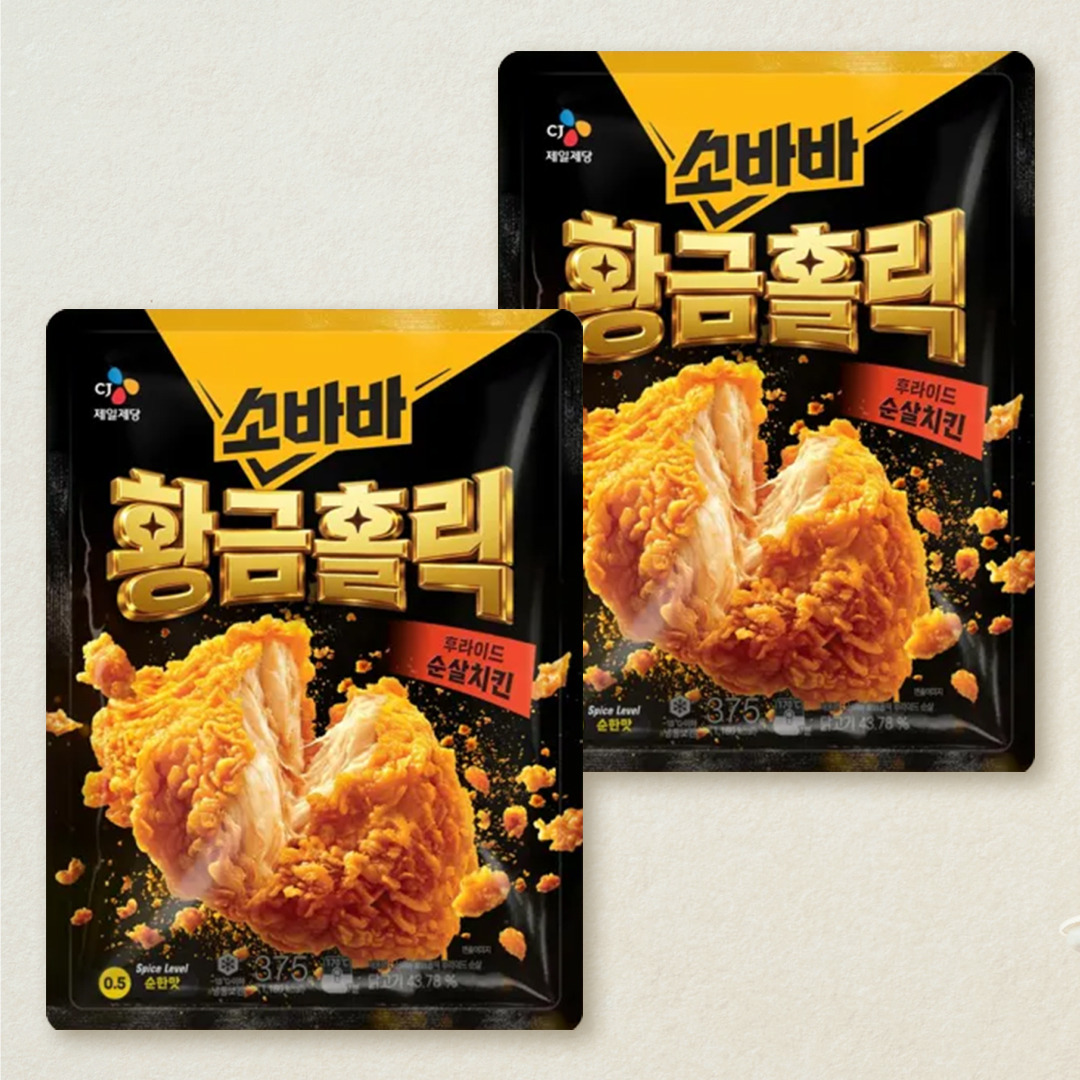 [CJ더마켓] 소바바 황금홀릭 순살 375gX2개