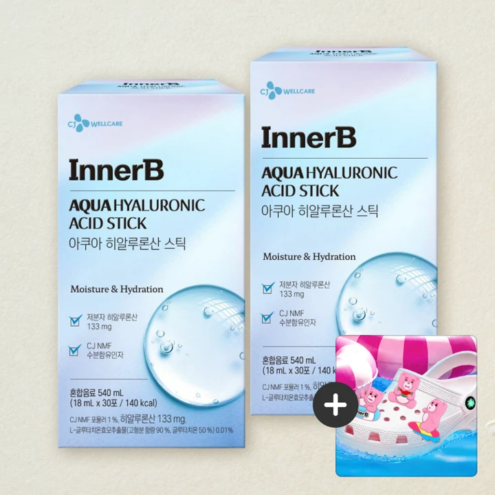 이너비 아쿠아 히알루론산 스틱(18mlX30포)X2개+[사은품]벨리곰 파츠