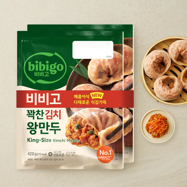 비비고 꽉찬 왕만두 김치 420gX2