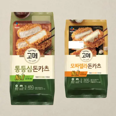 고메 통등심돈카츠450g+모짜렐라돈카츠 300g(총 2개)