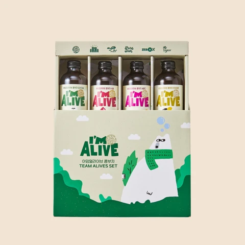 콤부차 슬라이드 GIFT BOX 1SET (315ml 4병)