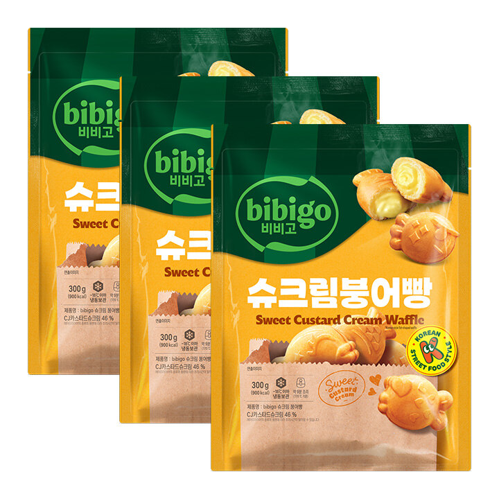 비비고 슈크림 붕어빵 300g X3개