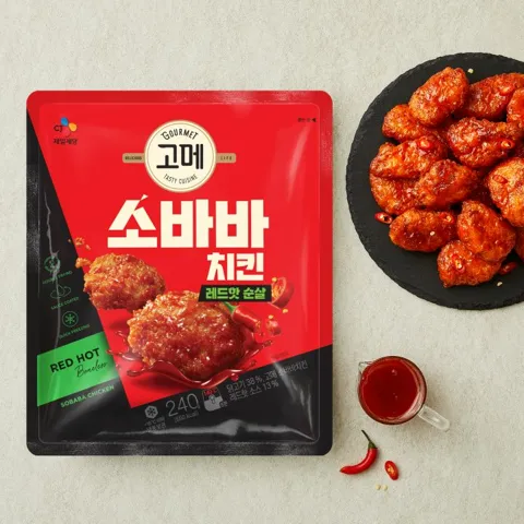 [1+1]고메 소바바치킨 레드핫순살240g