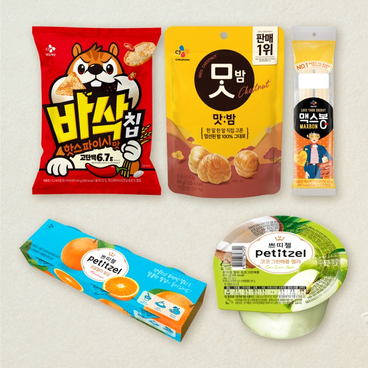 맛밤·쁘띠첼·간식 골라담기