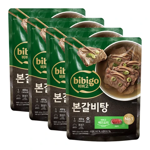 [1인분] 비비고 본갈비탕 400gX 4개