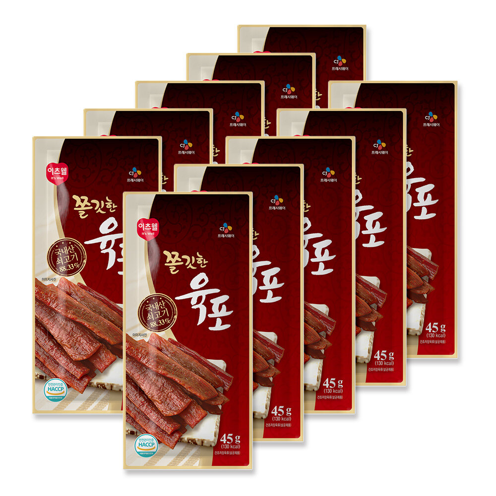 [행사]이츠웰 더쫄깃한 육포 (45gx10봉)