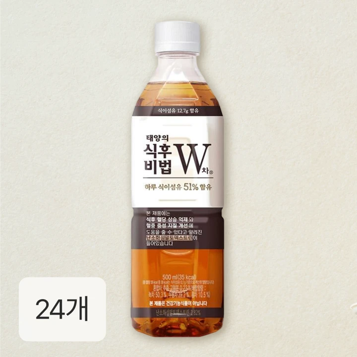 태양의 식후비법 W차 500ml x 24개