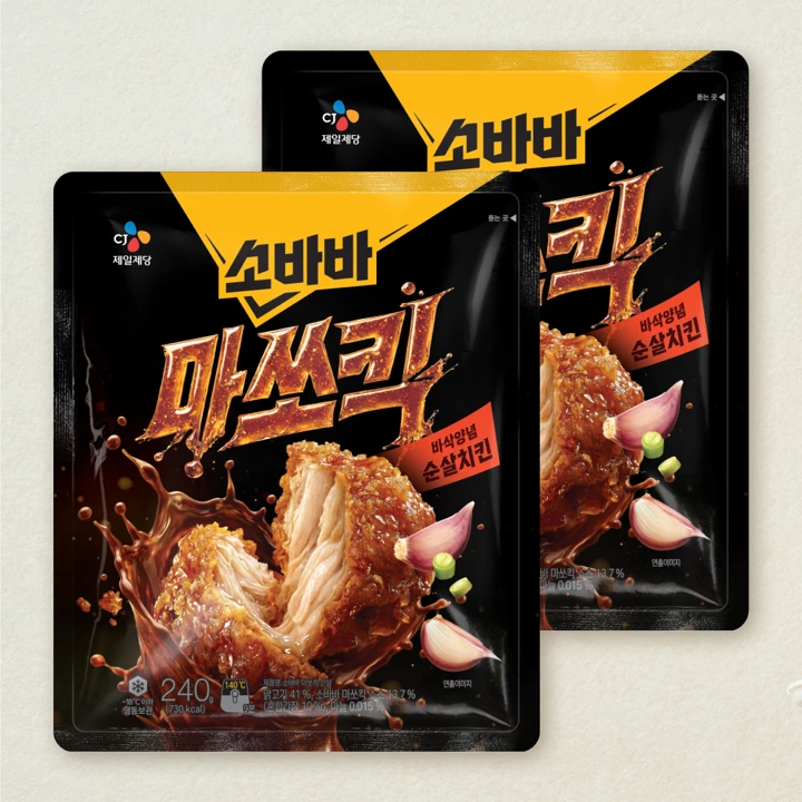고메 소바바치킨 마쏘킥240g, 2개
